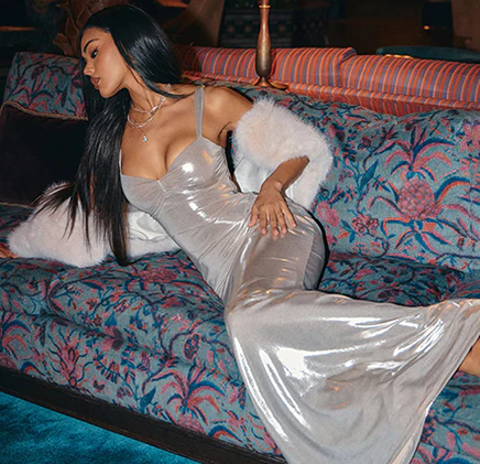 Formal dresses made to wow, from shimmering silver gowns to chic faux fur accents.