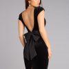 Darcy Velvet Bow Midi Formal Dress