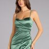 Camila Satin Midi Formal Dress