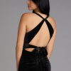 Vivienne Velvet Tie-Back Formal Dress