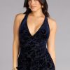Saphira Floral Velvet Formal Dress