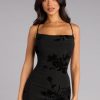 Arabella Velvet Floral Lace-Up Mermaid Formal Dress