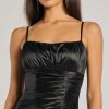 Brooklyn Satin Ruched Formal Dress