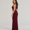Morgana Lace-Up Ruched Mermaid Dress