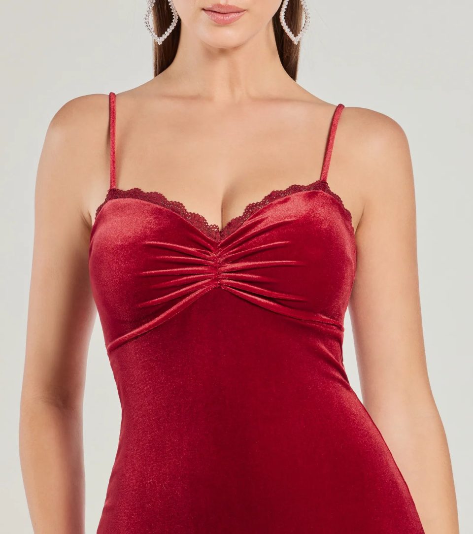Katie Open Back Mermaid Velvet Formal Dress