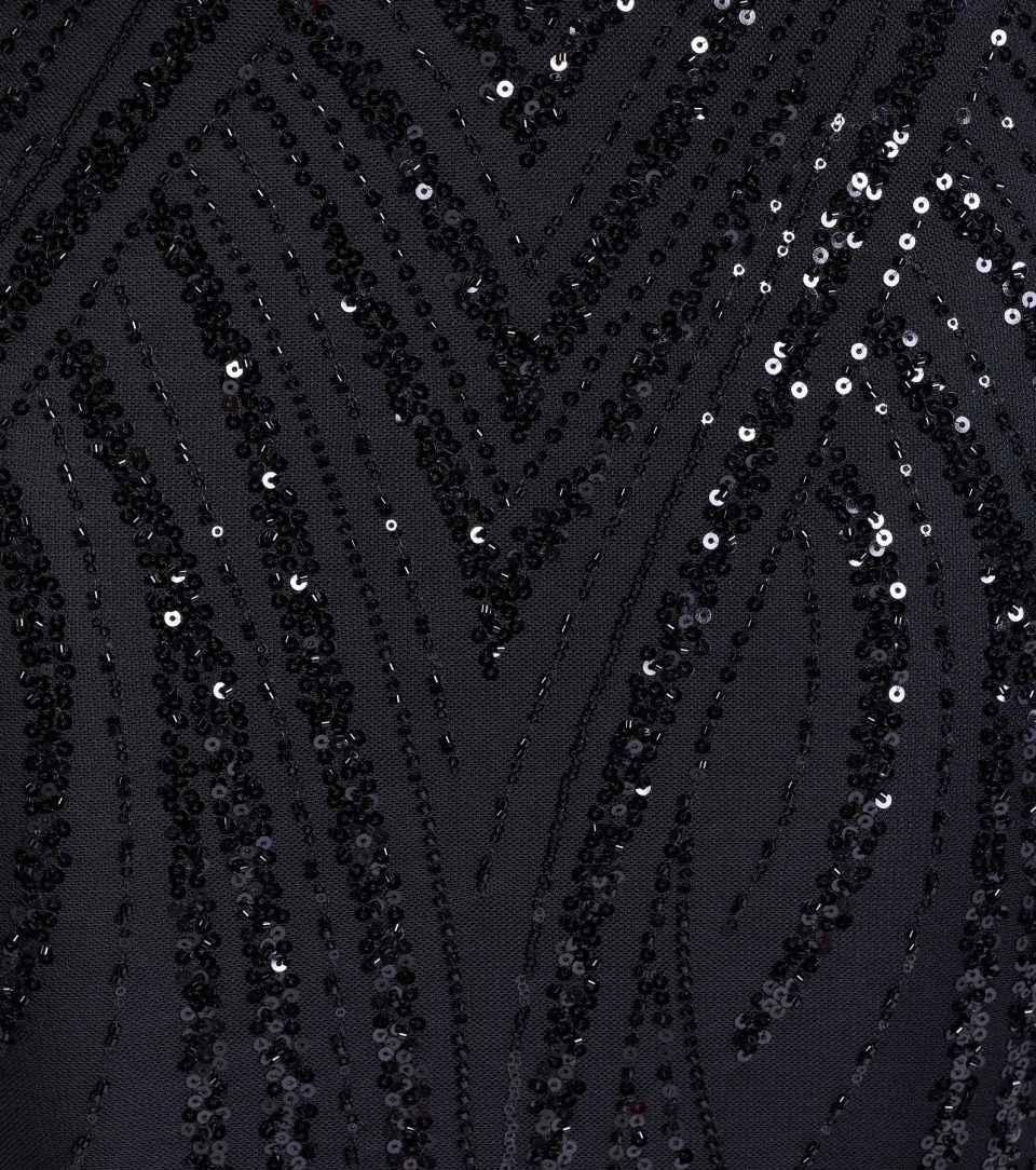 Kailey Lace-Up Mermaid Sequin Beaded Formal Dress