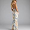 Sereia Halter Floral Mermaid Formal Dress