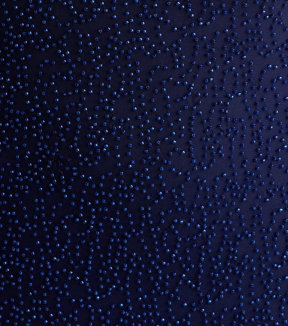 Aiza V-Neck Slit Beaded Formal Dress