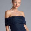Nastassia Off-The-Shoulder Mermaid Glitter Formal Dress