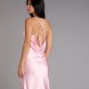 Dreamy Luxe Satin Strappy Back Midi Dress
