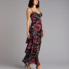 Blush Hour Floral Ruffle Maxi Dress