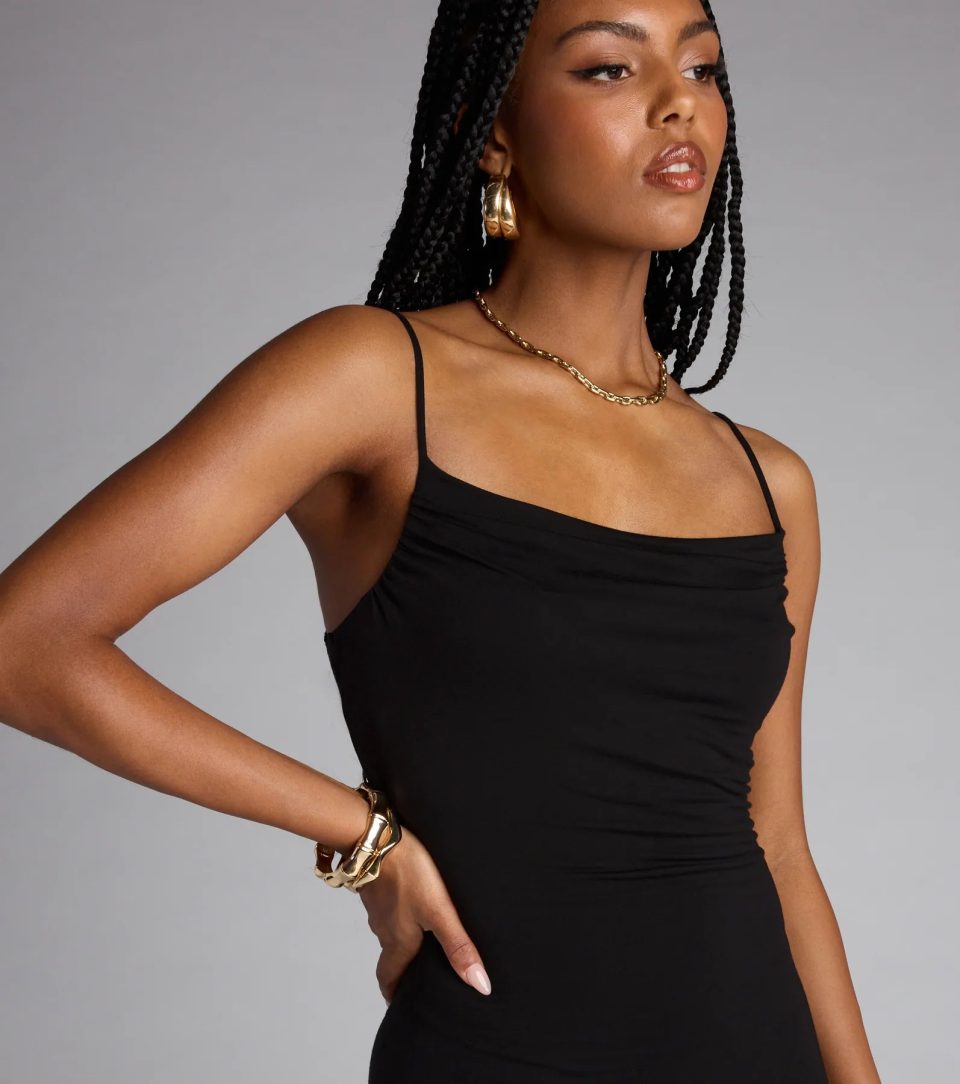 All Eyes On You High Slit Maxi Dress