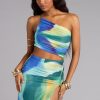 Heat Check Abstract Cutout Maxi Dress