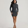 High Appeal Mock Neck Bodycon Mini Dress