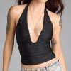 Major Vibe Plunge Halter Top
