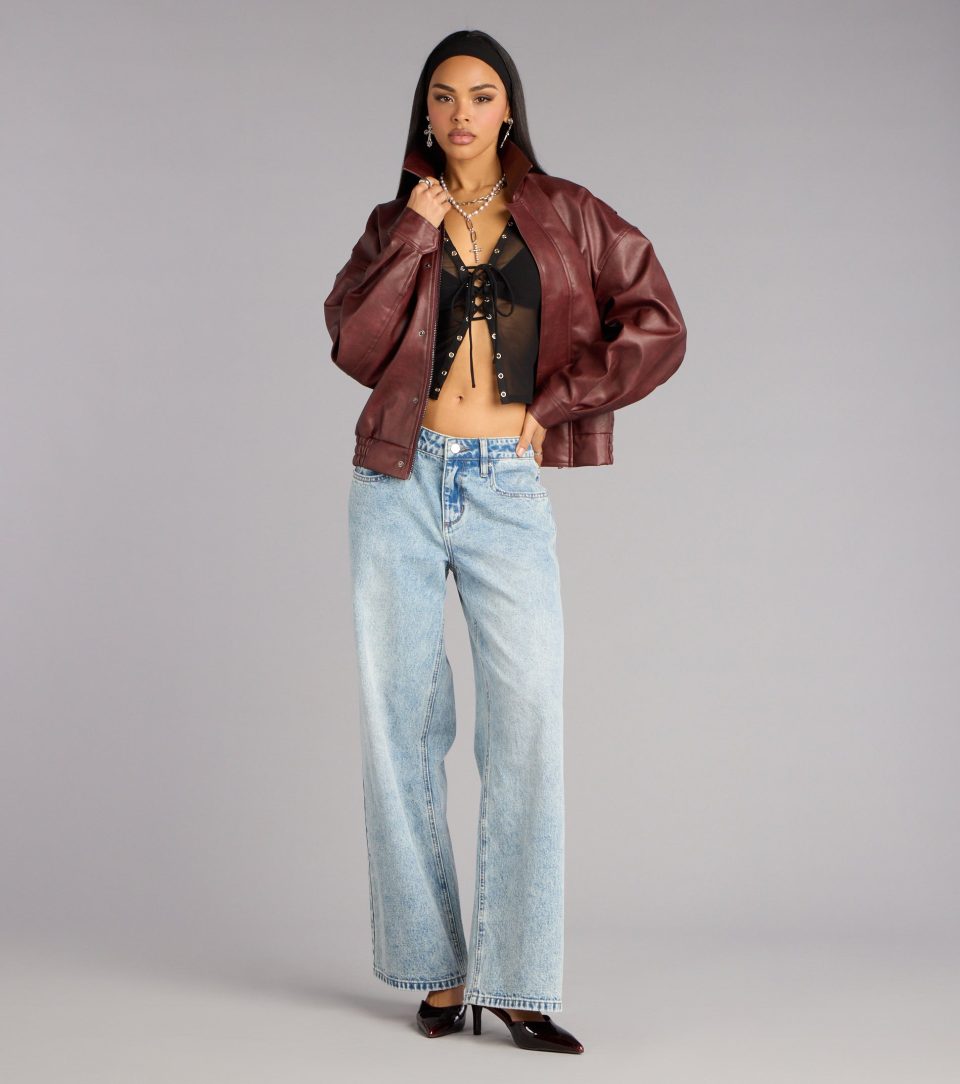 Cool Intentions Lace-Up Top