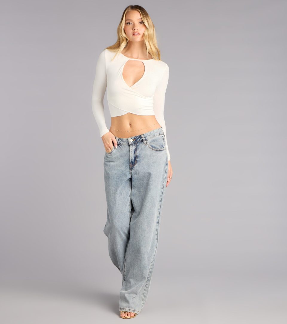 Hint of You Keyhole Crop Top