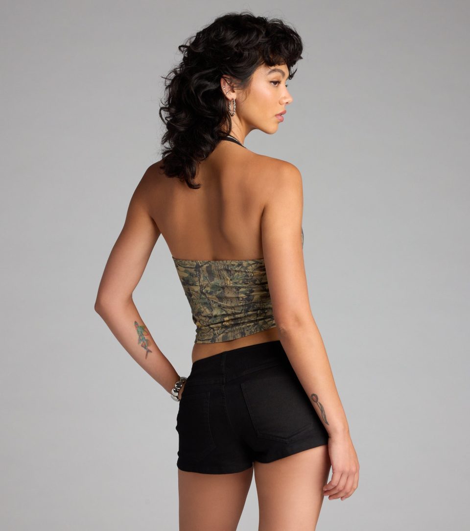 Smokeshow Camouflage Halter Top