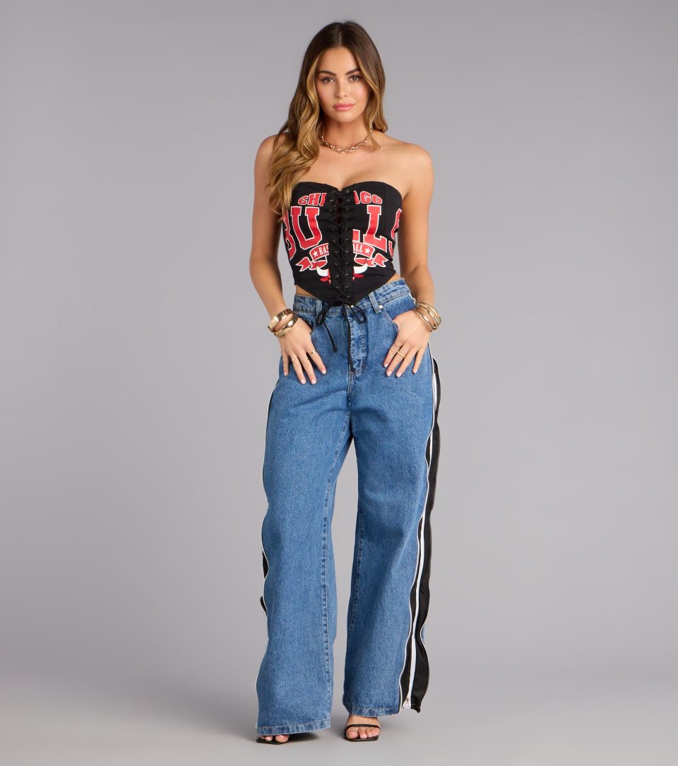 Ultra Game NBA Chicago Bulls Corset Top