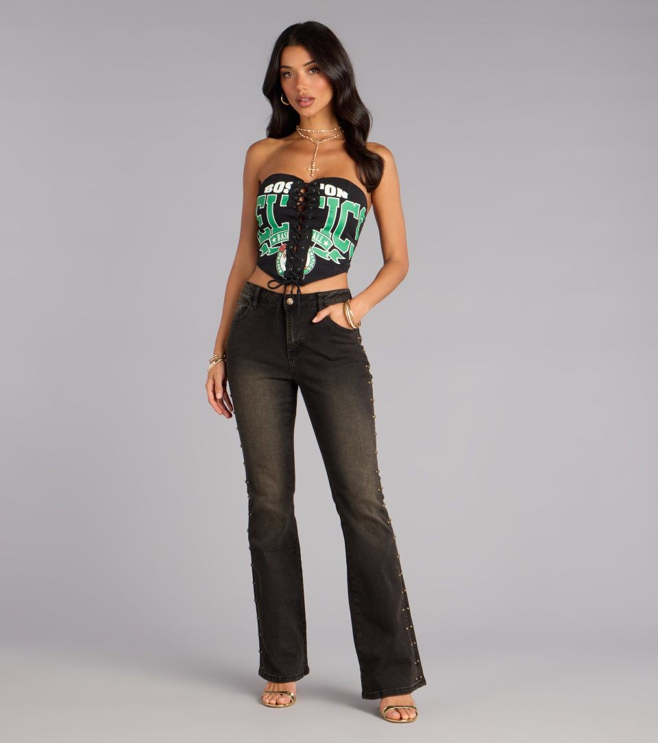 Ultra Game NBA Boston Celtics Corset Top