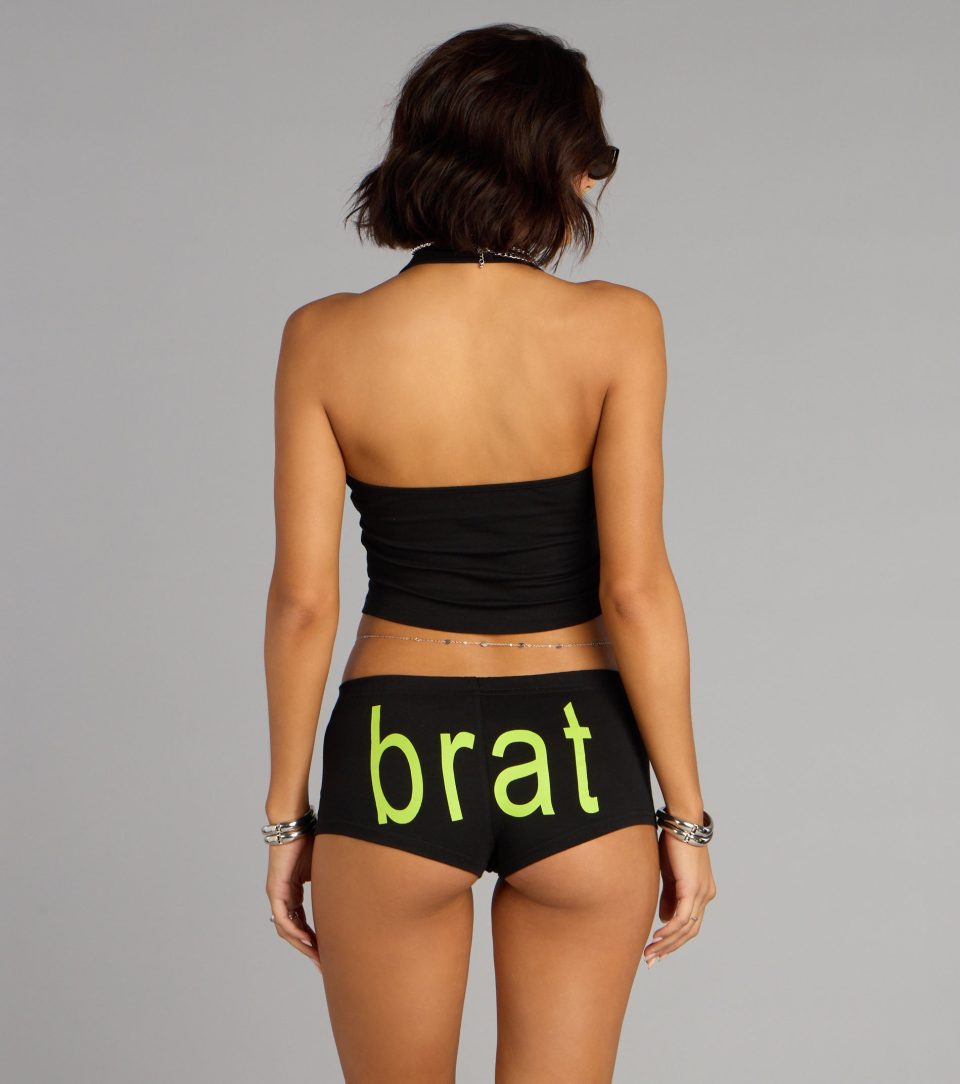 Charli xcx 365 Party Girl Graphic Halter Top