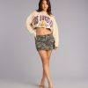 Ultra Game NBA Los Angeles Lakers Crop Sweatshirt