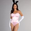 Iconic Bunny Satin Corset Bodysuit