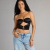 So Extra Satin Tube Crop Top
