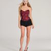 Queen Of Midnight Lace Corset Top