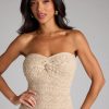 Barefoot Bliss Strapless Crochet Maxi