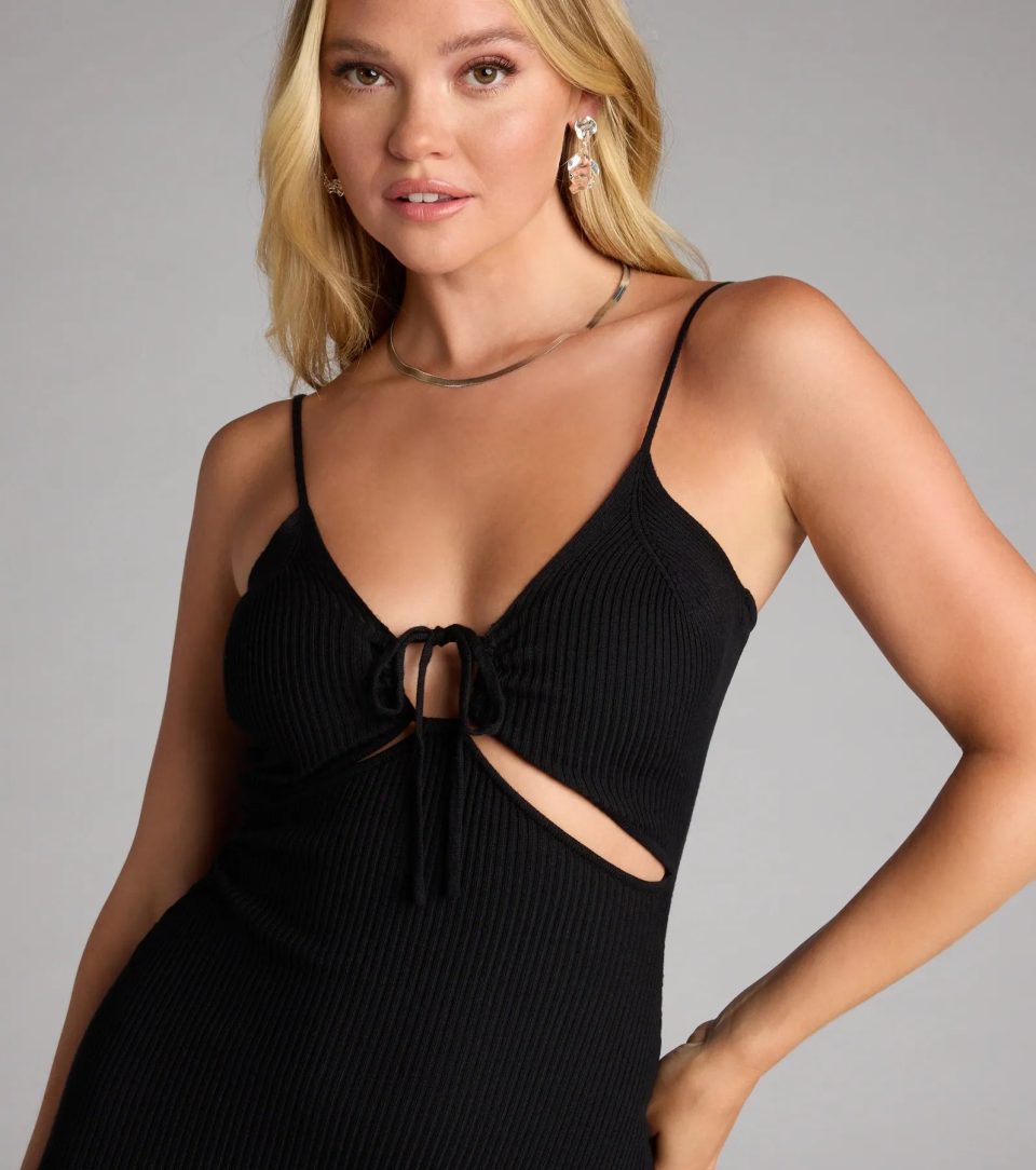 Cutout Crush Hour Midi Dress