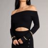 Fireside Flirt Off-The-Shoulder Midi Dress