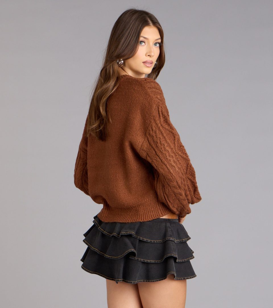 Snuggle Season Cable Knit Sweater