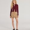 Chic Staple Crew Neck Cropped Knit Cardigan