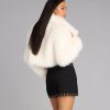 High Drama Cropped Faux Fur Jacket