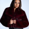 Drama Hour Faux Fur Cropped Jacket