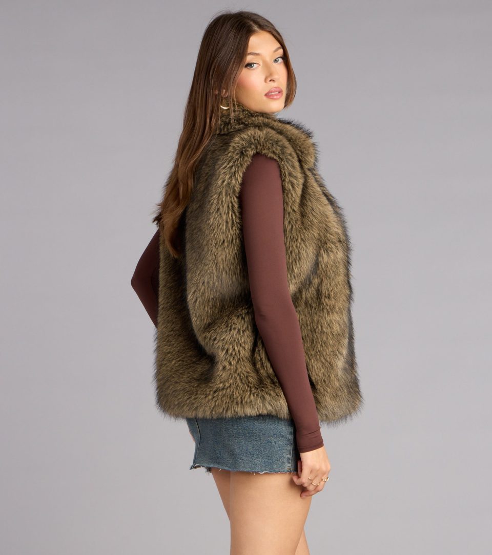 Jet Set Mood Faux Fur Vest