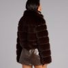 Frost Mode Faux Fur Crop Jacket
