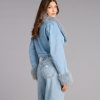 Ice Queen Removable Faux Fur Denim Jacket
