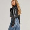Untamed Chic Faux Leather Cropped Moto Jacket
