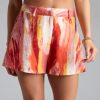 Summer Glow-Up Watercolor Woven Shorts