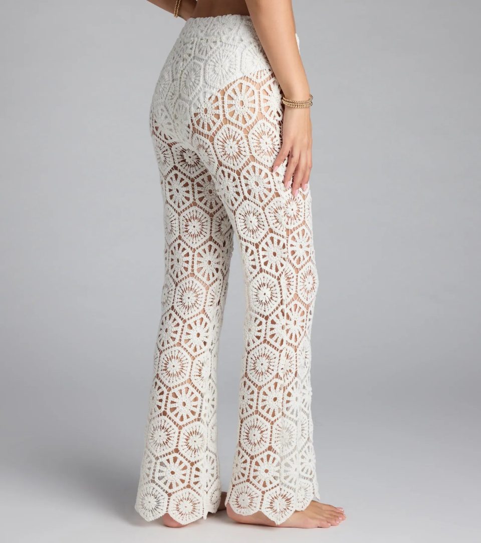 Get The Look Crochet High-Rise Pants