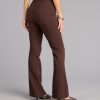 Sleek Polish High-Rise Flare Trouser Pants