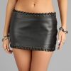 Laced Intentions Faux Leather Mini Skort