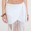 Iconic Getaway Tie-Waist Wrap Fringe Skirt