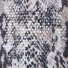 Slithering Impression Snake Print Sequin Flare Pants