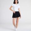 School's Out High-Rise Pleated Ponte Skort