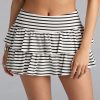 Fun In Stripes Ruffled Mini Skort