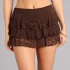 Ruffle Effect Tiered Skort