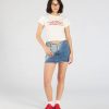 Perfect Fade High-Rise Denim Mini Skirt